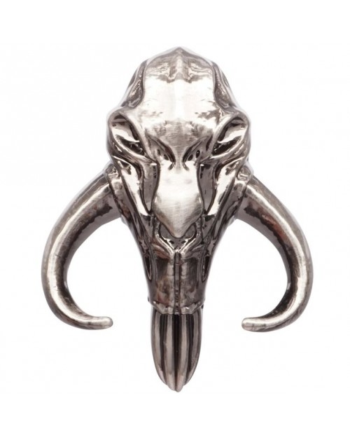 Handmade Mythosaur Skull Ring Star Movie Wars Mandalorian Symbol Custom Made Jewelry
