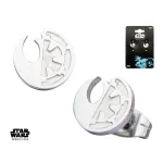 STAR WARS - ALLIANCE V EMPIRE SYMBOLS SPLIT ROUND STUD EARRINGS