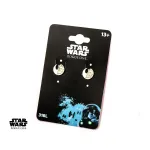 STAR WARS - ALLIANCE V EMPIRE SYMBOLS SPLIT ROUND STUD EARRINGS