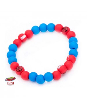 MARVEL COMICS SPIDER-MAN SILICONE RED AND BLUE BRACELET