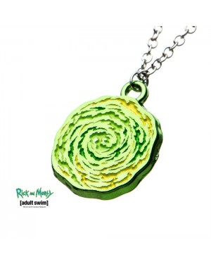 RICK AND MORTY PORTAL SPINNING PENDANT NECKLACE