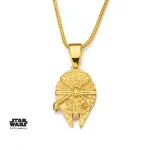 STAR WARS MILLENIUM FALCON GOLD PENDANT NECKLACE