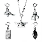 STAR WARS THE MANDALORIAN 'BABY YODA' GROGU 5 PIECE INTERCHANGEABLE PENDANT NECKLACE SET