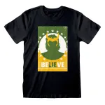 DISNEY+ MARVEL COMICS LOKI SILHOUETTE 'beLIEve' PRINT BLACK T-SHIRT