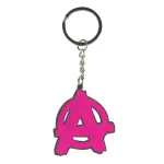 RAGE 2 ANARCHY LOGO PINK METAL KEYRING