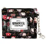 NETFLIX STRANGER THINGS 8BIT CHARACTERS BLACK ID CARD HOLDER