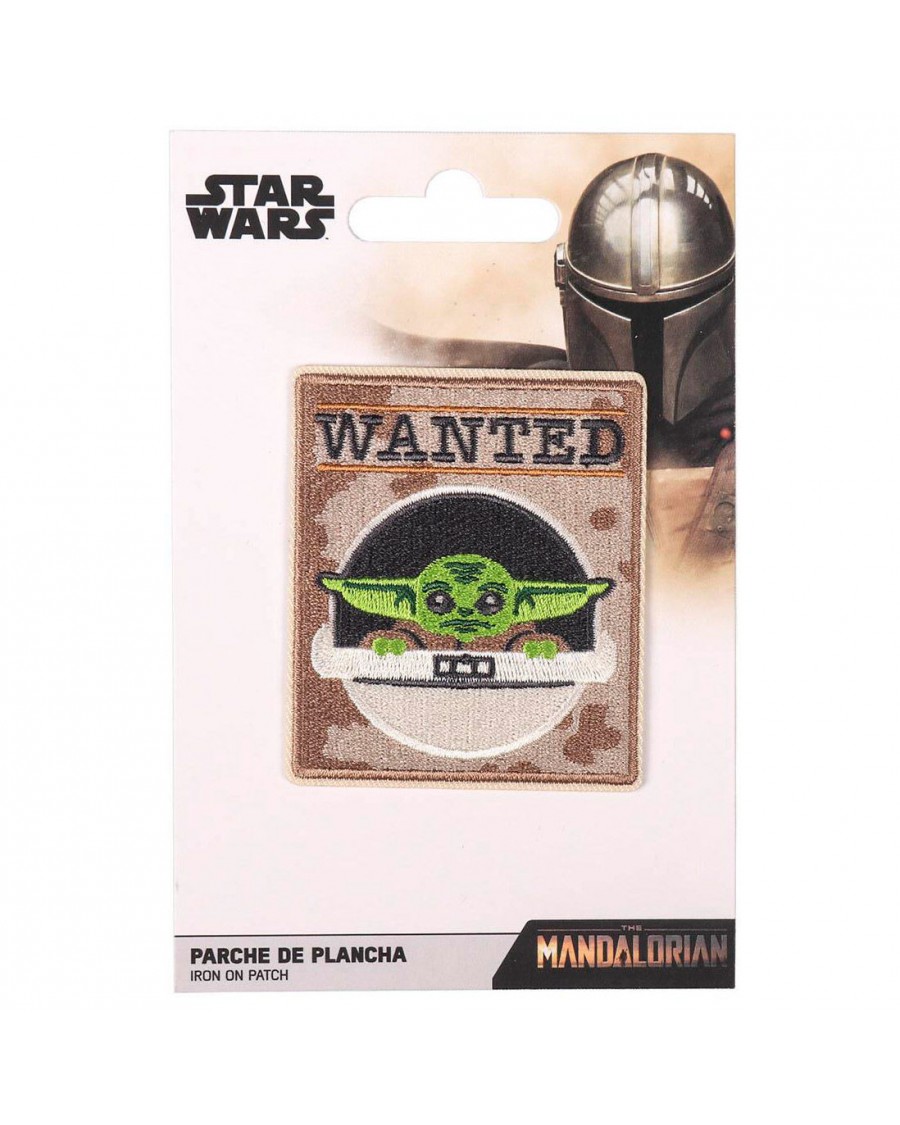 OFFICIAL STAR WARS THE MANDALORIAN WANTED BABY YODA/ THE CHILD IRON ON PATCH