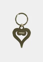 DISNEY KINGDOM HEARTS LOGO GOLD METAL KEYRING