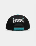 LEAGUE OF LEGENDS EMBROIDERED LOGO BLACK SNAPBACK CAP