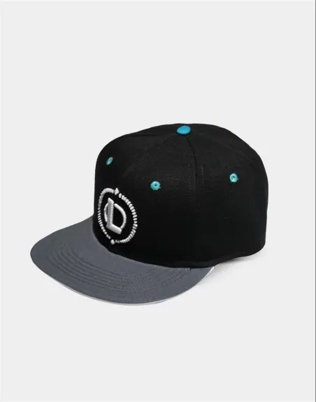 LEAGUE OF LEGENDS EMBROIDERED LOGO BLACK SNAPBACK CAP