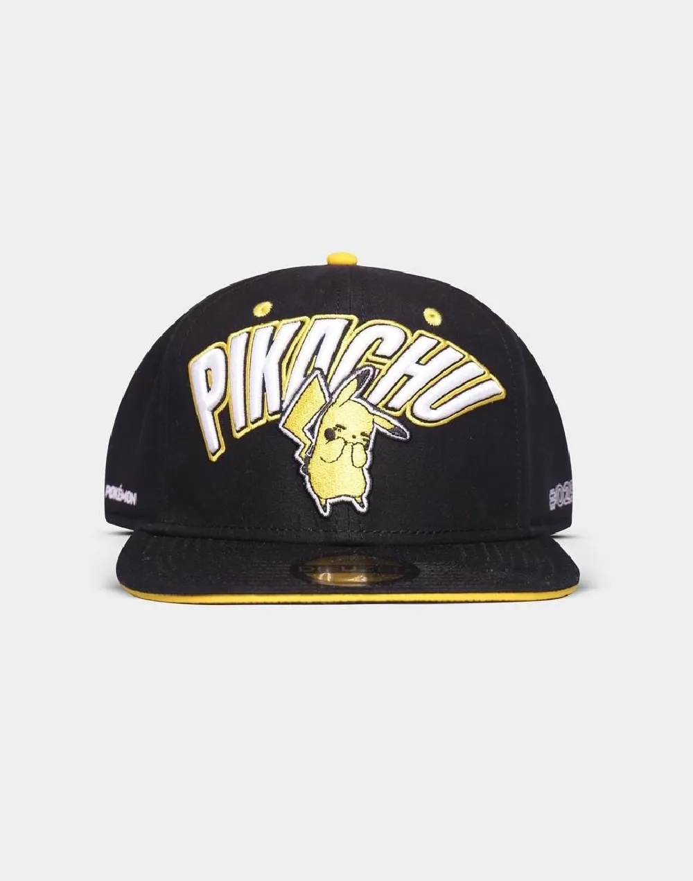 POKEMON PIKACHU EMBARRASSED FACE BLACK SNAPBACK CAP