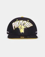 POKEMON PIKACHU EMBARRASSED FACE BLACK SNAPBACK CAP