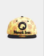 ANIMAL CROSSING NOOK INC. LEAF LOGO YELLOW SNAPBACK CAP