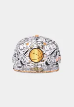 SPACE JAM A NEW LEGACY LOONEY TUNES CHARACTERS ALL OVER PRINT SNAPBACK CAP