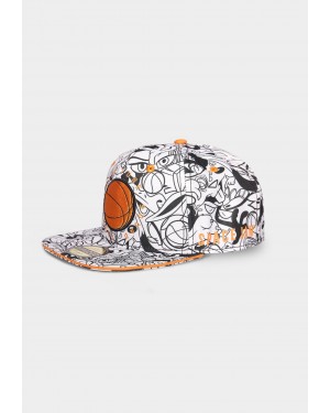 SPACE JAM A NEW LEGACY LOONEY TUNES CHARACTERS ALL OVER PRINT SNAPBACK CAP