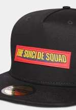 DC COMICS THE SUICIDE SQUAD RUBBER LOGO BLACK SNAPBACK CAP