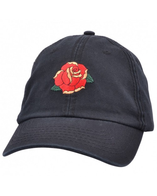 CARBON 212 - ROSE BLACK BASEBALL CAP 'DAD HAT'