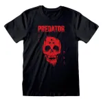 PREDATOR TARGETING LASER DISTRESSED SKULL PRINT BLACK T-SHIRT