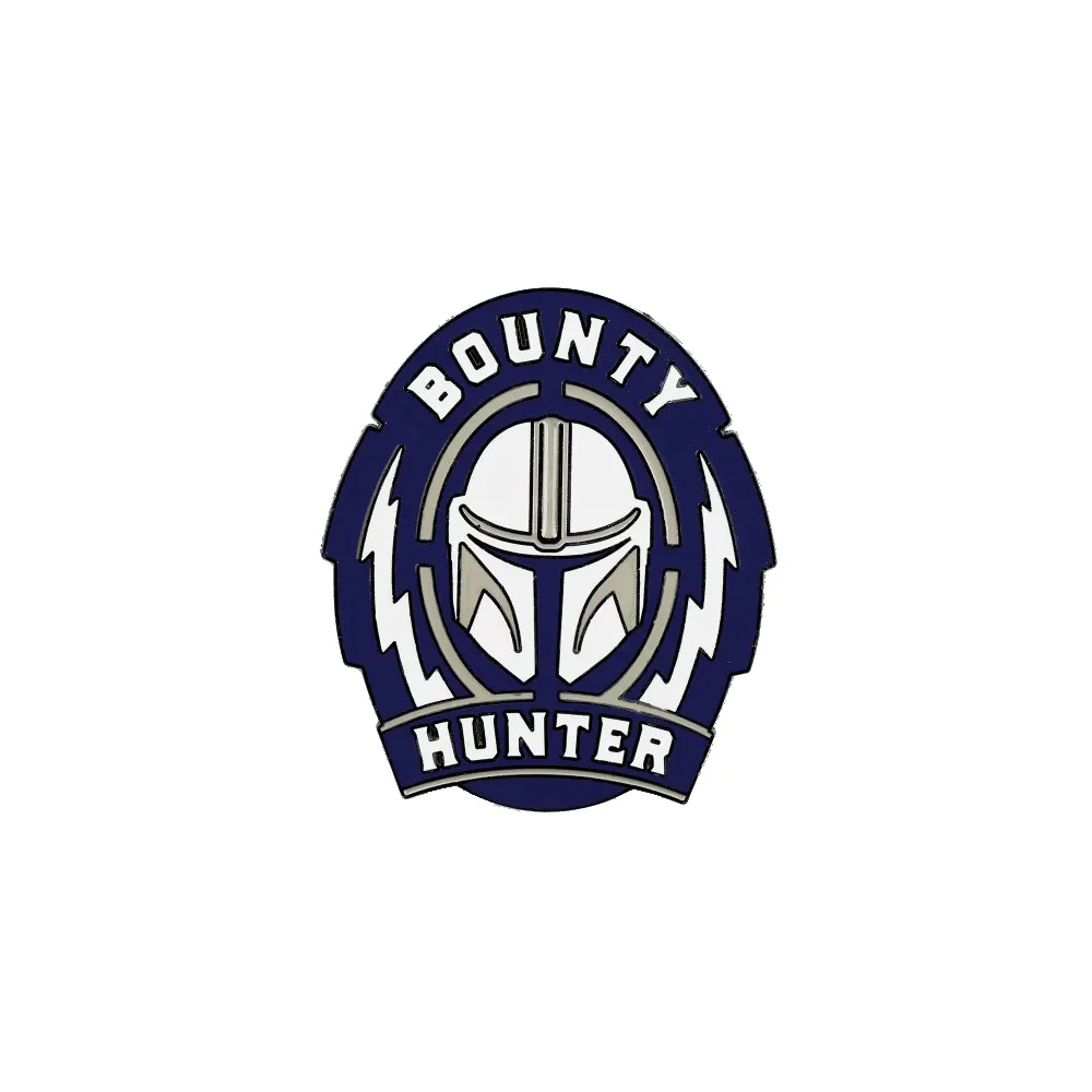 STAR WARS THE MANDALORIAN BOUNTY HUNTER BIG METAL PIN BADGE