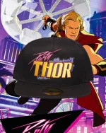 MARVEL COMICS WHAT IF...? PARTY THOR BLACK SNAPBACK CAP