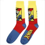 MARVEL COMICS X-MEN CHARACTERS ALL OVER PRINT 5 PAIRS CREW SOCKS (CHARACTER COLLECTION)