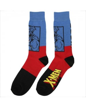 MARVEL COMICS X-MEN CHARACTERS ALL OVER PRINT 5 PAIRS CREW SOCKS (CHARACTER COLLECTION)