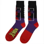 MARVEL COMICS X-MEN CHARACTERS ALL OVER PRINT 5 PAIRS CREW SOCKS (CHARACTER COLLECTION)