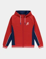 OFFICIAL MARVEL COMICS AVENGERS LOGO GAME RED HOODIE JUMPER