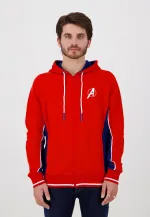 OFFICIAL MARVEL COMICS AVENGERS LOGO GAME RED HOODIE JUMPER