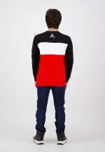 OFFICIAL ATARI LOGO COLOUR BLOCK RED SWEATSHIRT JUMPER