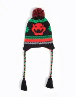 OFFICIAL NINTENDO SUPER MARIO BROS BOWSER BLACK LAPLANDER BEANIE