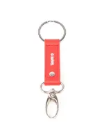 MARVEL COMICS LOGO PRINT RED FABRIC KEYRING