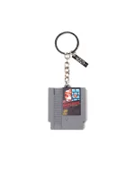 NINTENDO NES SUPER MARIO BROS CARTRIDGE RUBBER KEYRING