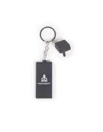 ATARI 2600 VIDEO COMPUTER SYSTEM GAMING CONSOLE AND JOYSTICK RUBBER KEYRING