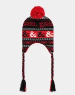 OFFICIAL DUNGEONS AND DRAGONS SYMBOLS SHERPA HIMALAYAN STYLED BEANIE