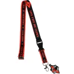 DC COMICS THE SUICIDE SQUAD HARLEY QUINN LIVE FAST DIE CLOWN RED LANYARD