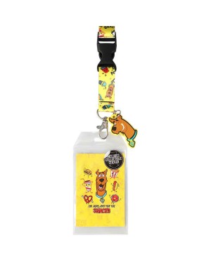 SCOOBY-DOO SNACKING YELLOW ALL OVER PRINT LANYARD