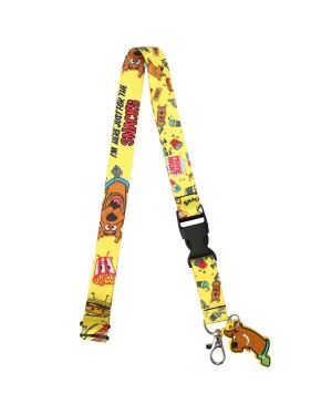 SCOOBY-DOO SNACKING YELLOW ALL OVER PRINT LANYARD