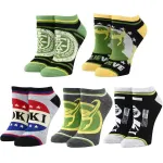 MARVEL COMICS DISNEY LOKI CAMPAIGN ANKLE SOCKS 5 PAIRS OF SOCKS