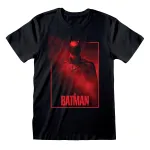 DC COMICS THE BATMAN RED SMOKE STANCE PRINT BLACK T-SHIRT