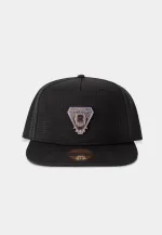 MARVEL COMICS BLACK PANTHER ICONIC NECK PIECE BADGE BLACK SNAPBACK CAP