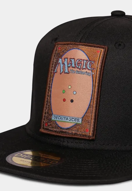 MAGIC THE GATHERING DECKMASTER PATCH PRINT BLACK SNAPBACK CAP