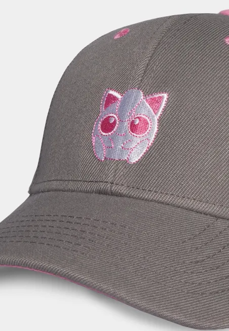 POKEMON JIGGLYPUFF PINK TINT GREY SNAPBACK CAP