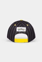 POKEMON PIKACHU COLLAGE STRIPES BLACK SNAPBACK CAP