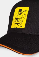 STREET FIGHTER RYU FIGHT PRINTED BLACK SNAPBACK CAP