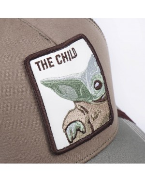 OFFICIAL STAR WARS THE MANDALORIAN BABY YODA (THE CHILD) BROWN SNAPBACK TRUCKER BASEBALL CAP