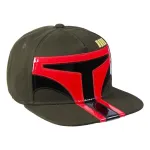 OFFICIAL STAR WARS BOBA FETT MANDALORIAN HELMET GREEN SNAPBACK BASEBALL CAP