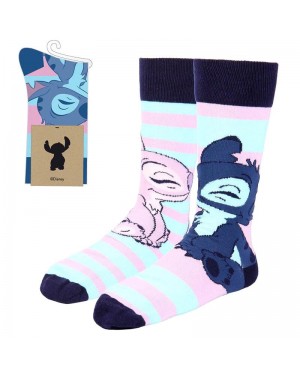 OFFICIAL LILO & STITCH STICH AND ANGEL COLOURFUL PAIR OF NOVELTY SOCKS
