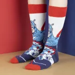 OFFICIAL MARVEL COMICS CAPTAIN AMERICA COMIC PAIR OF NOVELTY SOCKS