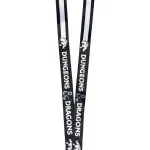 DUNGEONS & DRAGONS LOGO & DICE ALL OVER PRINT LANYARD